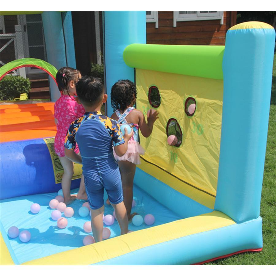 ほぼ未使用 滑り台 プール エアー 大型遊具 すべりだい ビニールプール 大型プール トランポリン すべり台 大型遊具 【A8034457248】(28116円)