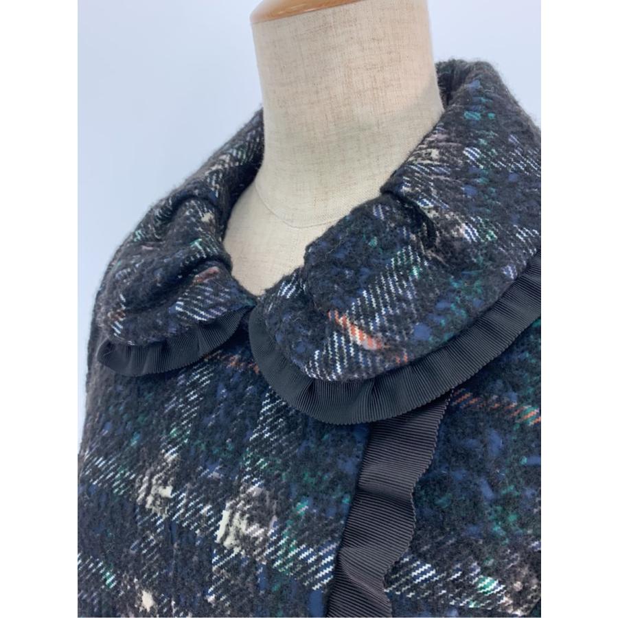 M'S GRACY エムズグレイシー コート Needle-punch Check Coat チェック