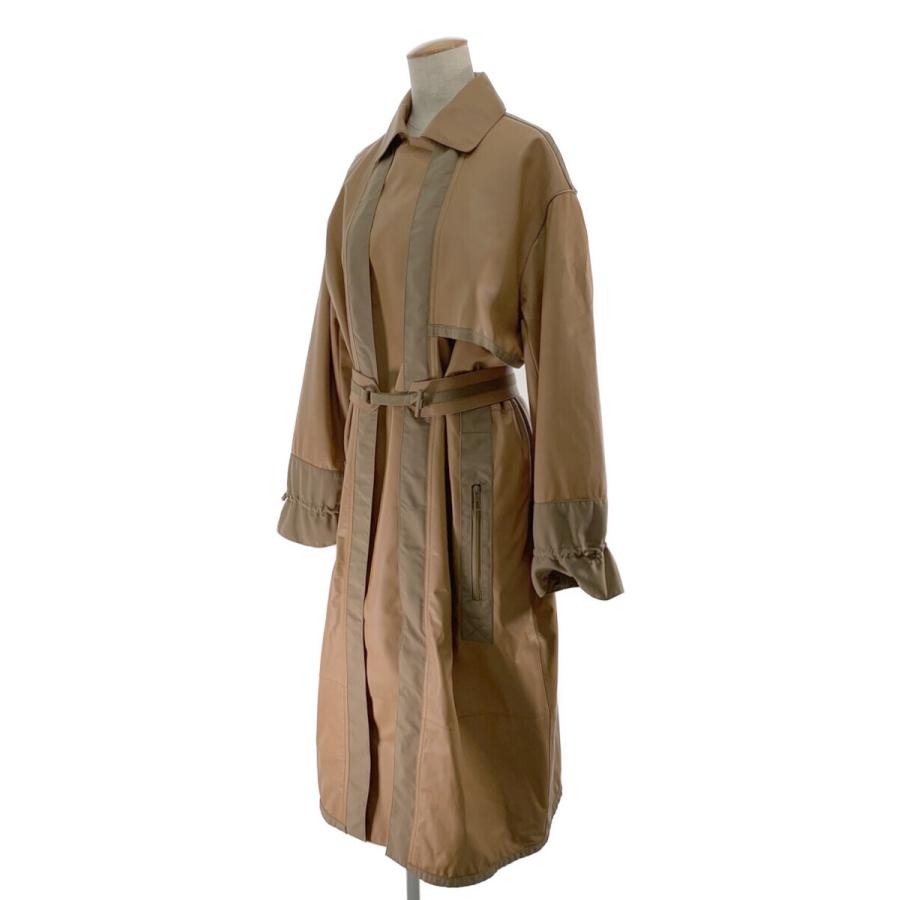 Hermes エルメス　レザーパイピングゴム引きコート　レインコート　36 Hermes エルメス レザーパイピングゴム引きコート レインコート 36