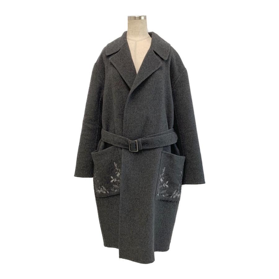 フォクシーニューヨーク　コート　チャコールグレー　40 FOXEY - 【FOXEY NEWYORK】【タックギャザーダウンコート 40