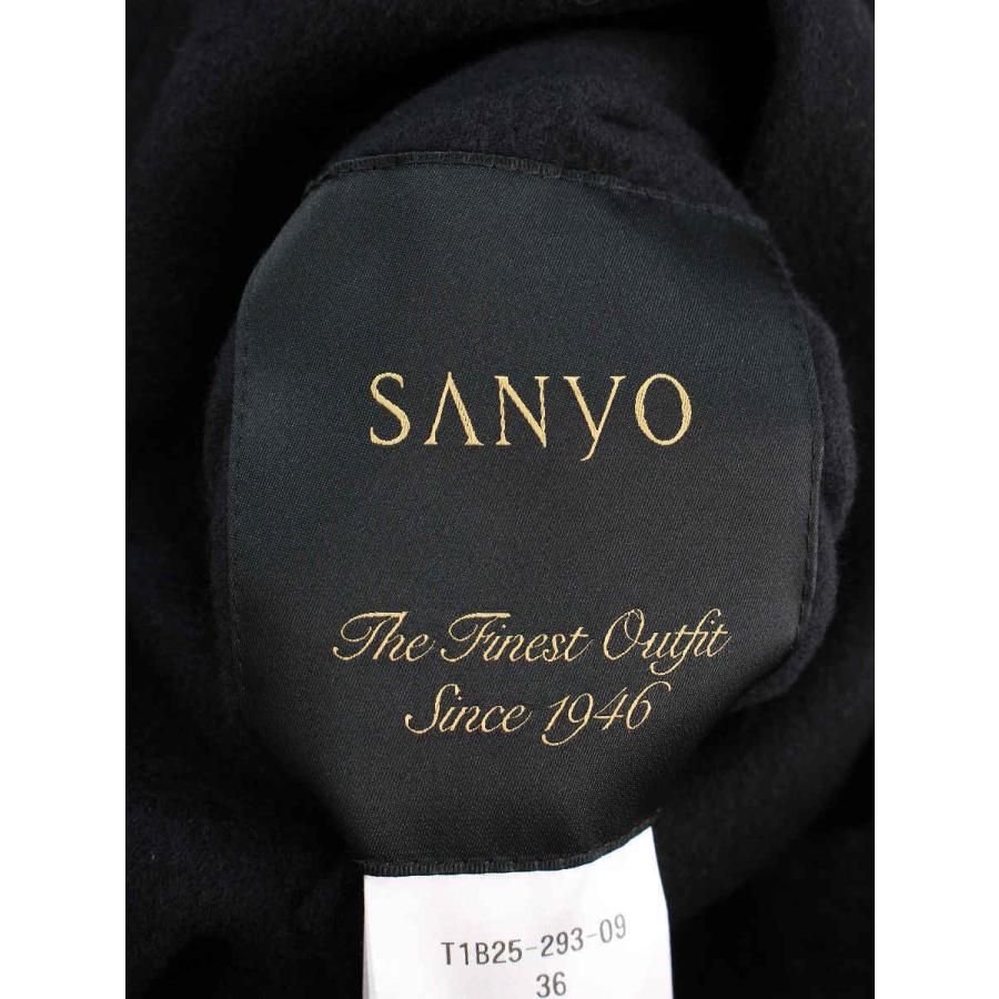 ヤンチェオンテンバール コート ウール リバーシブル 総柄 長袖 36