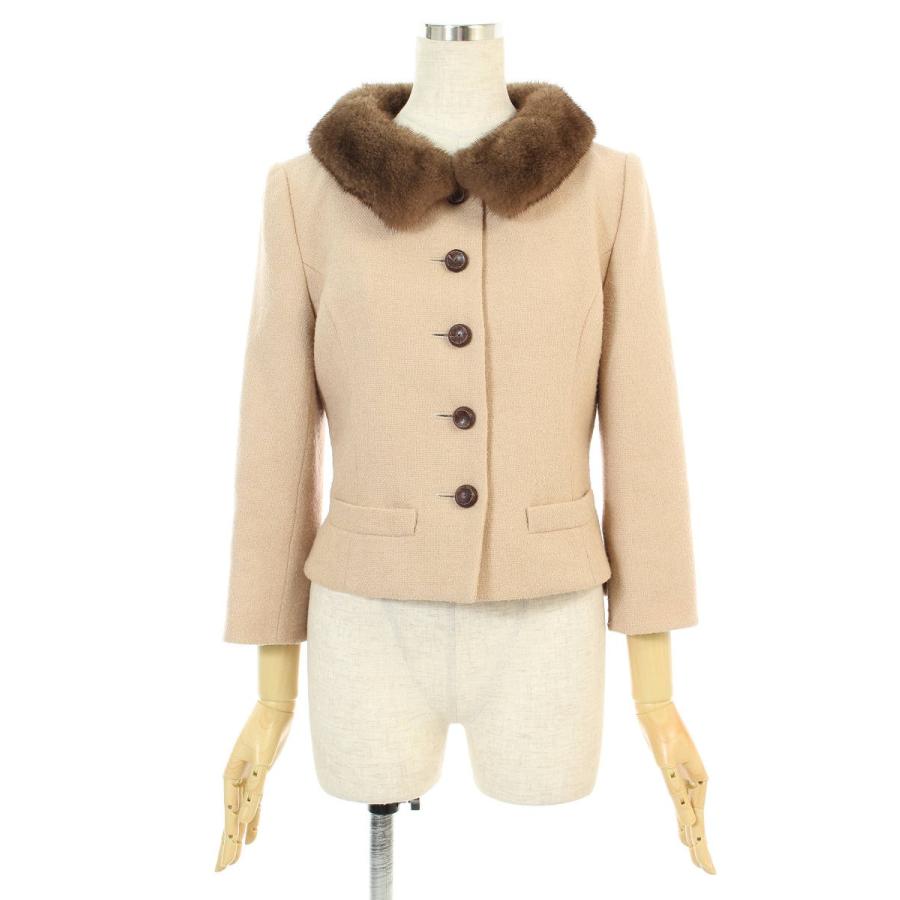 デイジーリン フォクシー ジャケット　ブルゾン　ミンク ウール ファー デイジーリン フォクシー ジャケットブルゾンミンク ステンカラー ウール