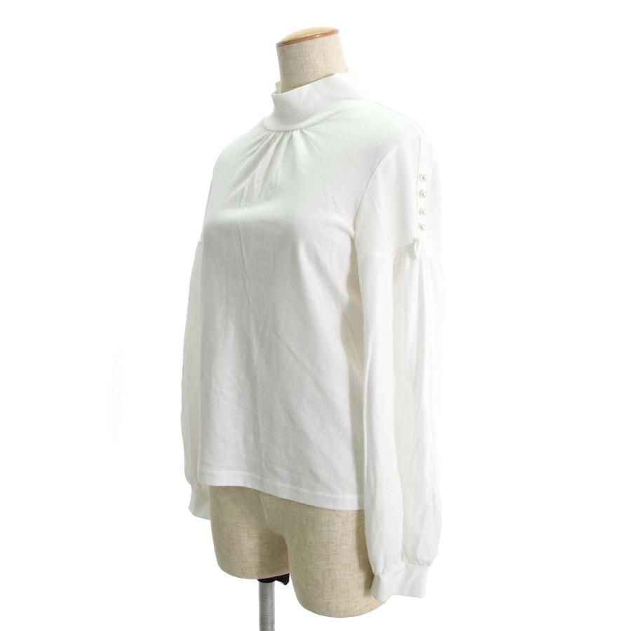 M'S GRACY（エムズグレイシー） Tシャツ カットソー ハイネック パール