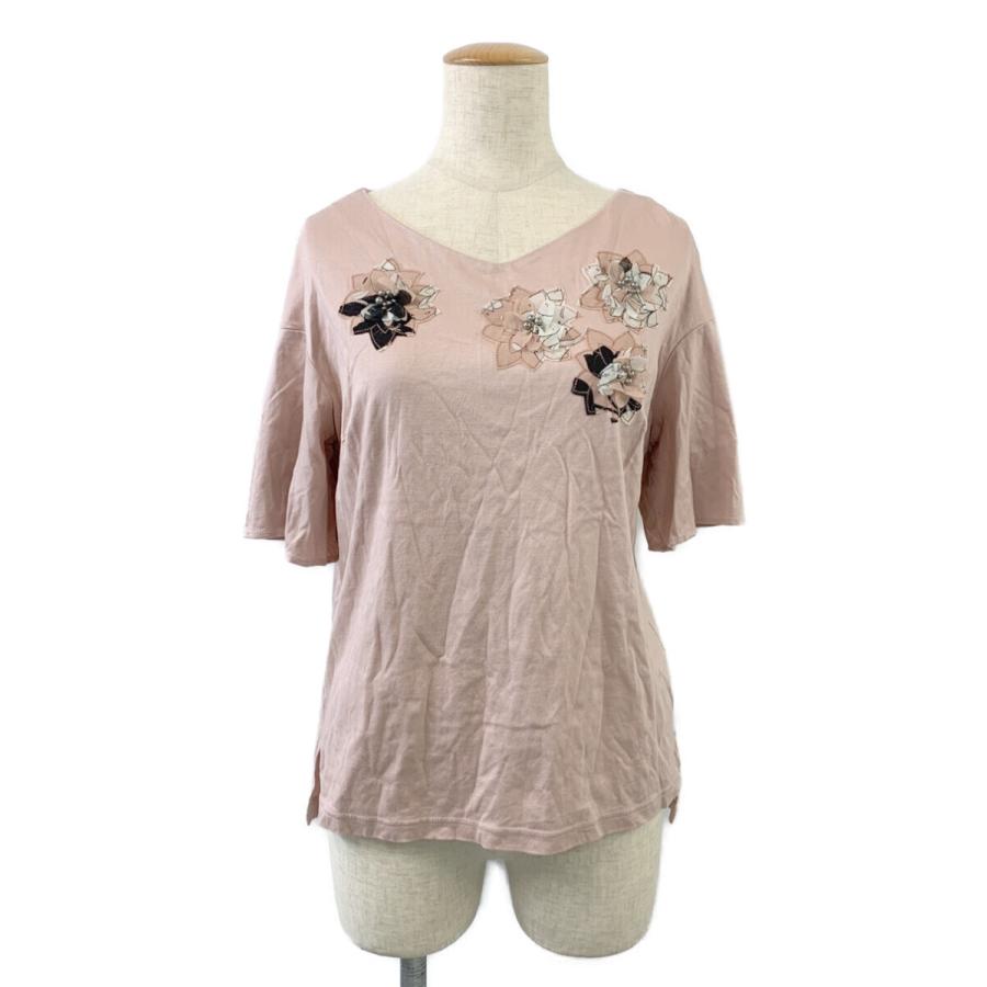 TO BE CHIC トゥービーシック Tシャツ カットソー フラワー TO BE CHIC トゥービーシック Tシャツ カットソー フラワー