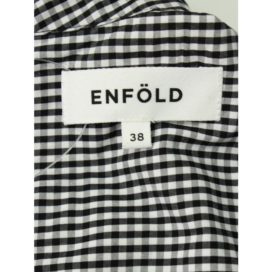 ENFOLD エンフォルド シャツ ブラウス チェック 長袖 38 ENFOLD エンフォルド シャツ ブラウス チェック 長袖 38