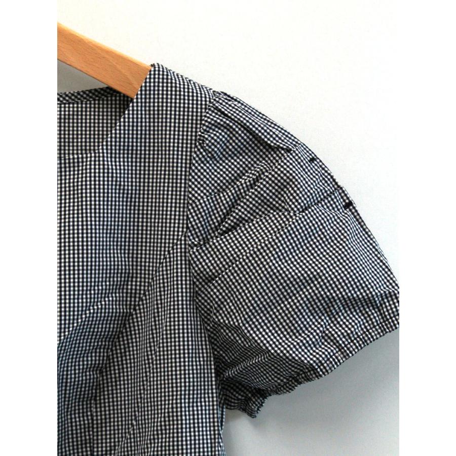新品タグ付き TOCCA ブラウス ギンガムチェック 4 完売 TOCCA（トッカ） シャツ ブラウス ギンガムチャック ノーカラー