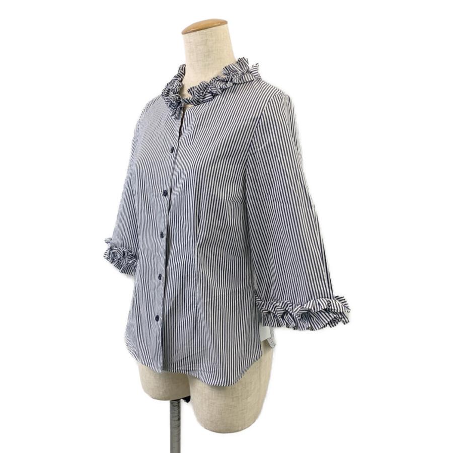 FOXEY デイジーリン シャツ ブラウス Blouse Lady Stripe ストライプ 