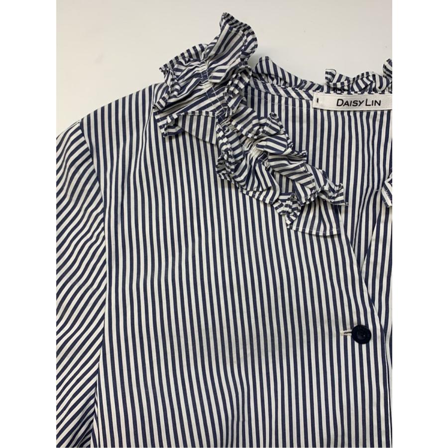 FOXEY デイジーリン シャツ ブラウス Blouse Lady Stripe ストライプ 