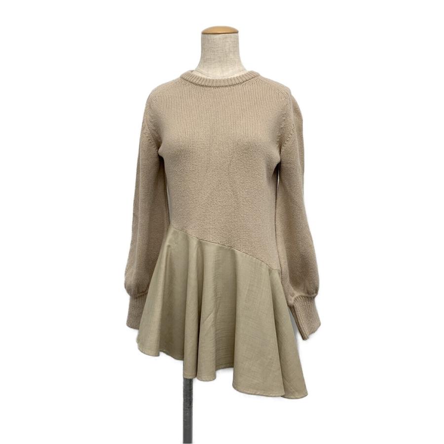 アディアム ニット セーター Asymmetrical Ruffle Sweater 長袖 0 