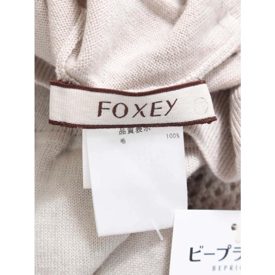 フォクシーブティック ニット セーター Knit Tops Ajoure ワンポイント