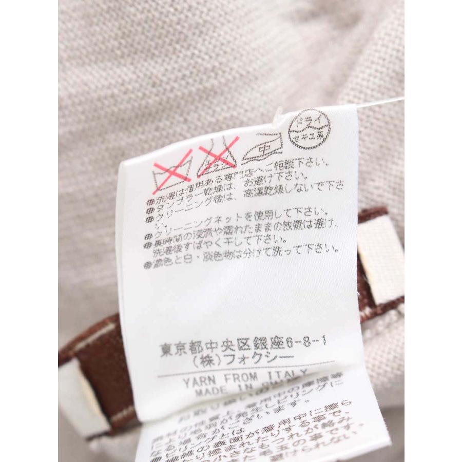 フォクシーブティック ニット セーター Knit Tops Ajoure ワンポイント