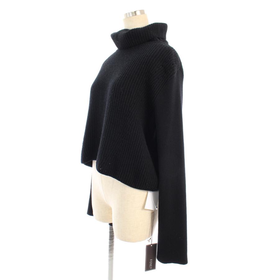 2023 FOXEY フォクシー ニット セーター ブラック ブティック 42 FOXEY BOUTIQUE フォクシーブティック ニット セーター 40350 Turtle