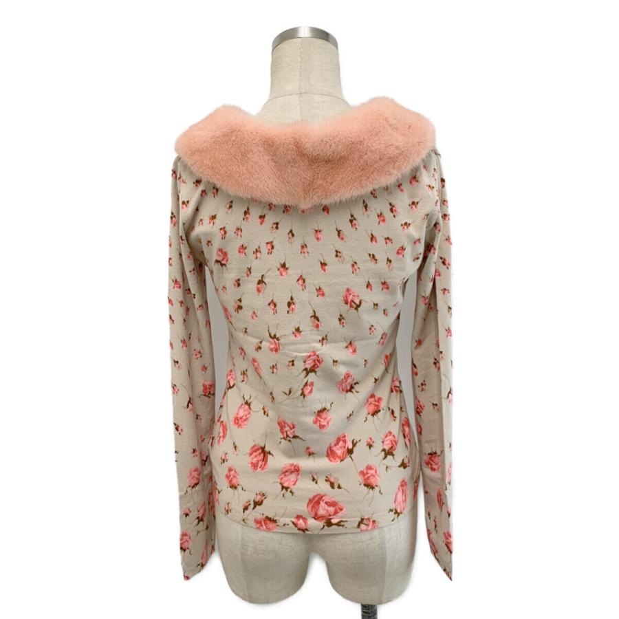 ブルマリン アンサンブル ニット ミンクファー ローズモチーフ 総柄  