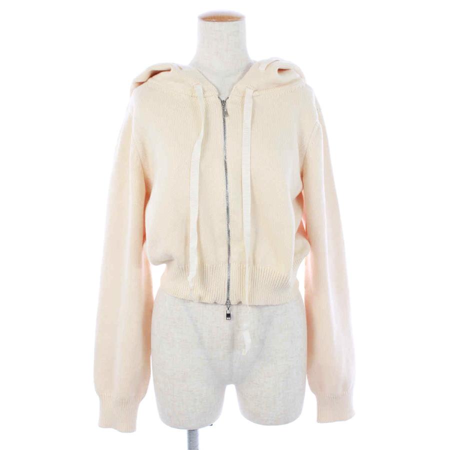 アディアム フォクシー RIBBON RACED ZIP KNIT HOODIE アディアム フォクシー RIBBON RACED ZIP KNIT HOODIE
