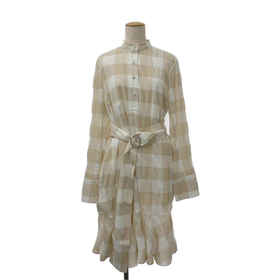 ADEAM（FOXEY） アディアム ワンピース Azalea Dress チェック 長袖 2