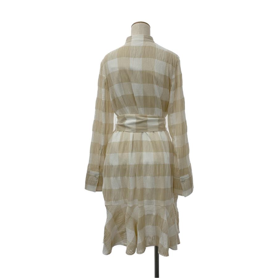 ADEAM（FOXEY） アディアム ワンピース Azalea Dress チェック 長袖 2
