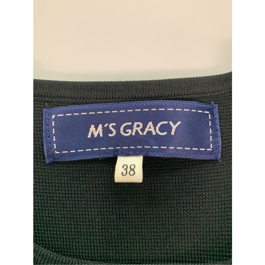 M'S GRACY エムズグレイシー ワンピース 千鳥格子 ニット 半端袖