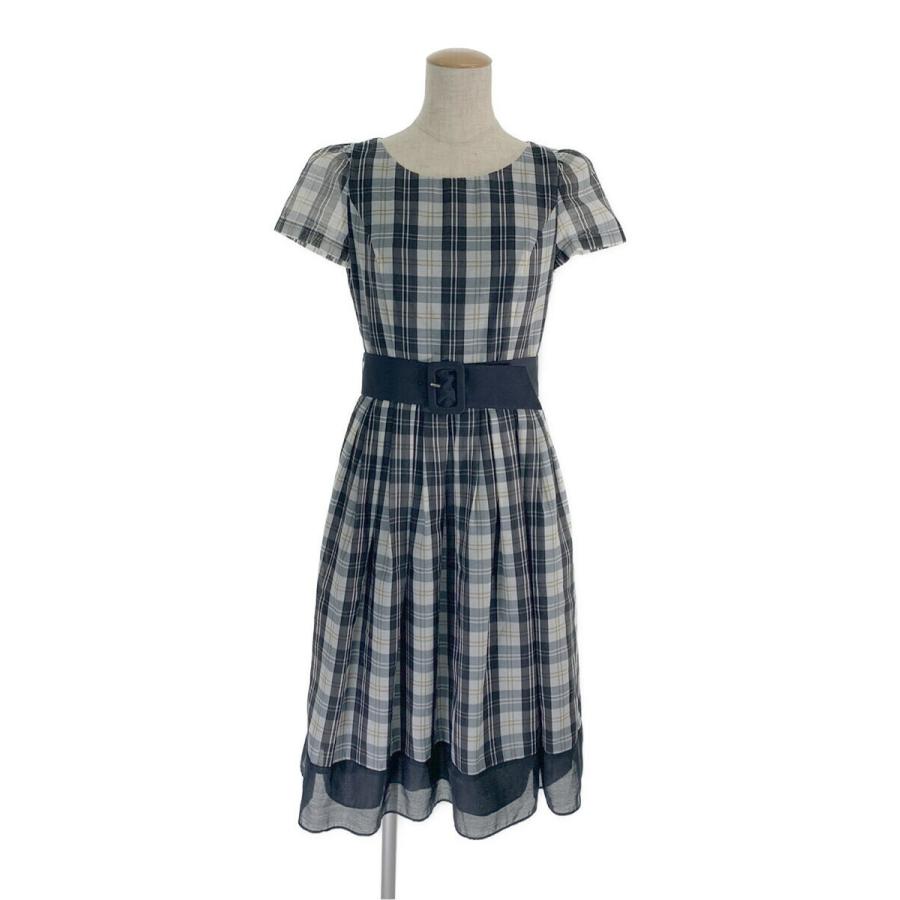 エムズグレイシー ワンピース トラッドチェックドレス チェック 半袖  