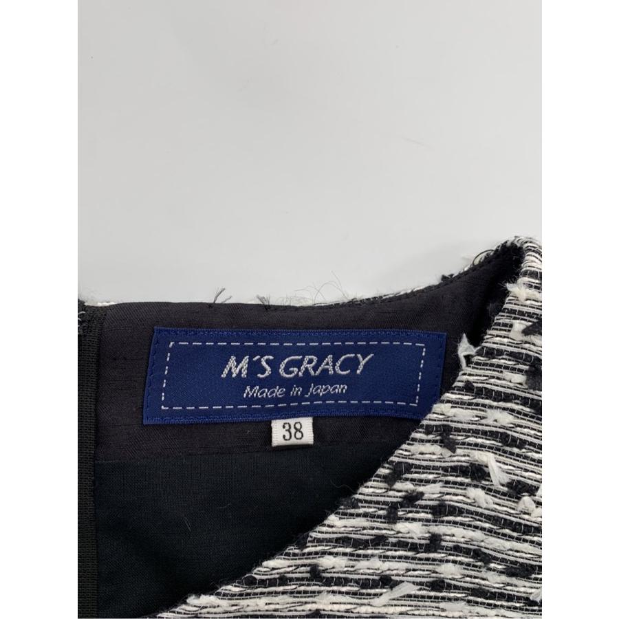 M'S GRACY エムズグレイシー ワンピース ツイード フラワーモチーフ