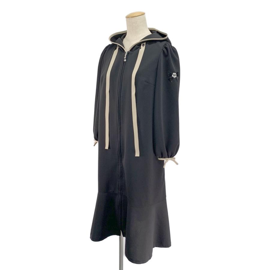 M'S GRACY フード付き　ワンピース　40 M'S GRACY エムズグレイシー ワンピース フード付き ジップワンピース