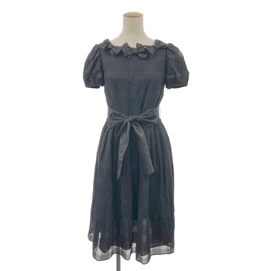 M'S GRACY エムズグレイシー ワンピース シアー リボン チェック