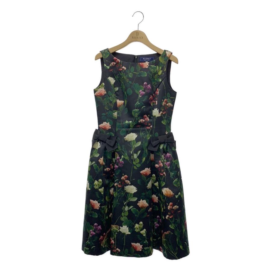 エムズグレイシー ワンピース Rial Flower One-Piece 花柄 半袖 36 