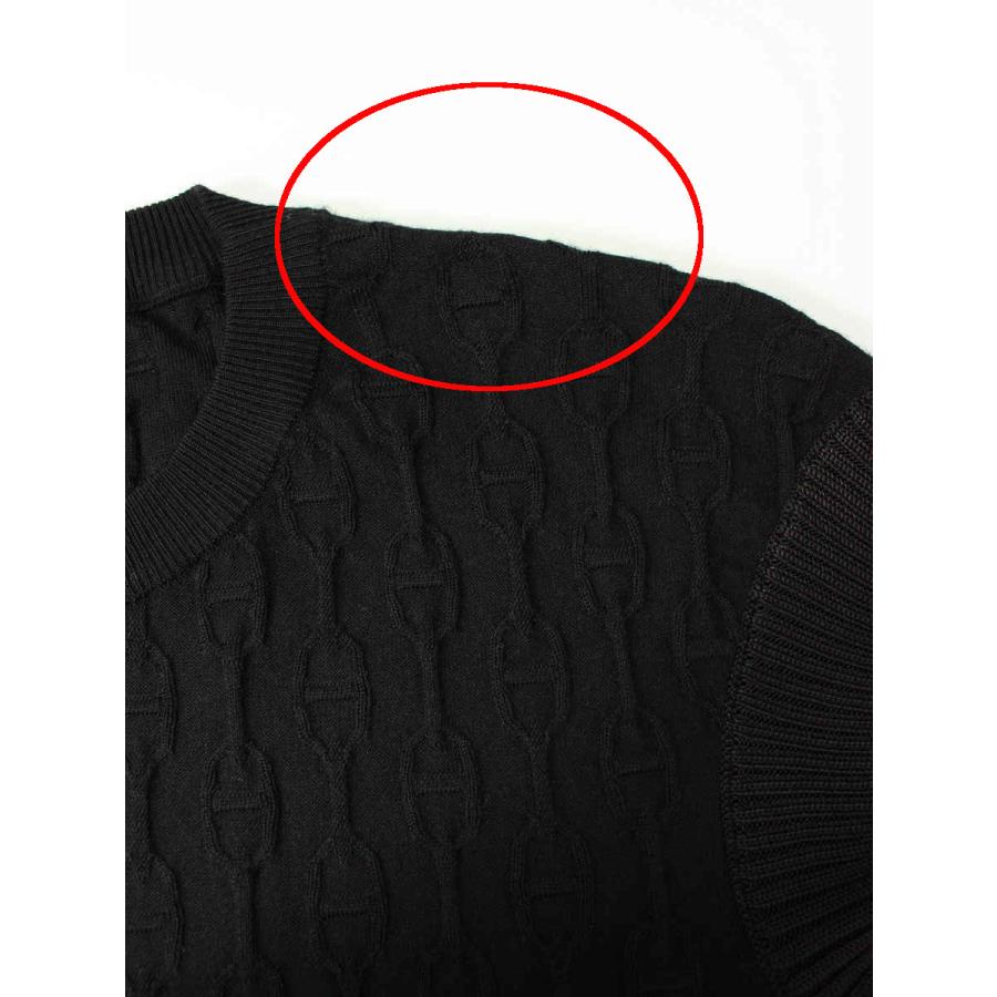 HERMES エルメス ワンピース カシミヤ シルク ニット シェーヌダンクル