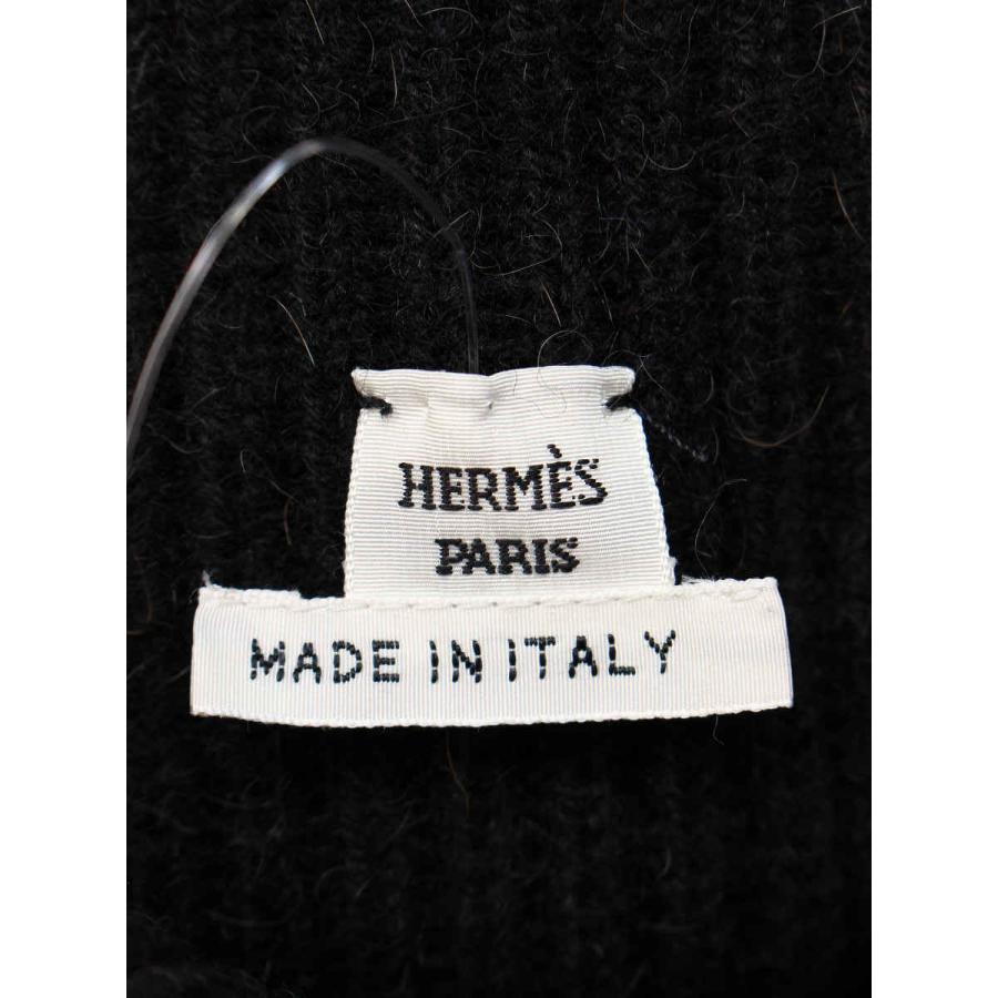 HERMES（エルメス） ワンピース キャメル フレンチスリーブ ニット  