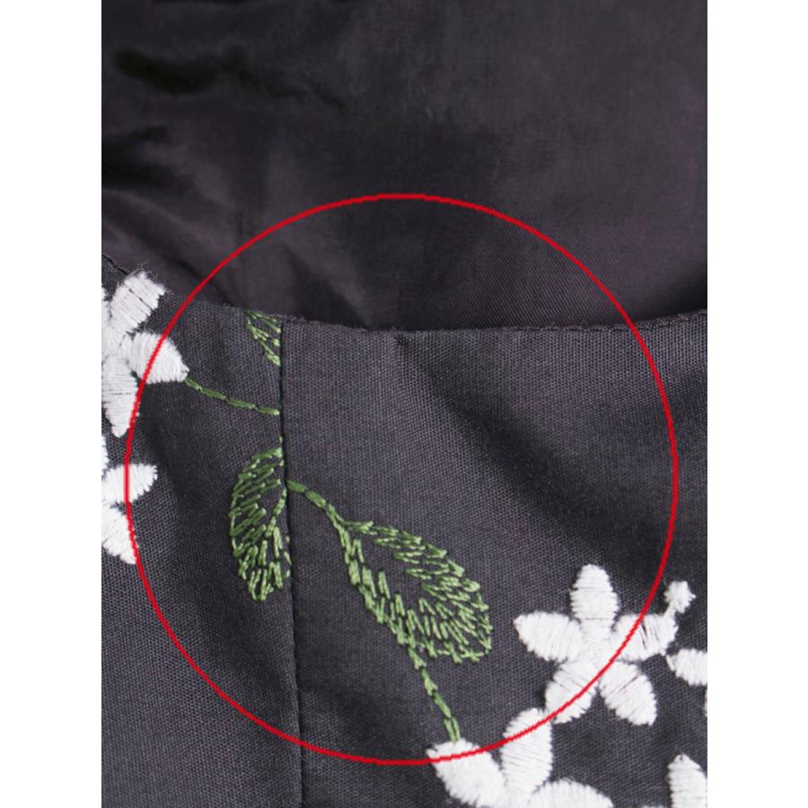 TOCCA 総柄ワンピース ホワイト 4 刺繍 花柄 キレイめ