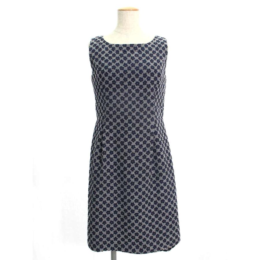 ハロッズ ワンピース WHITE LABEL フラワーモチーフ 花柄 ノースリーブ  