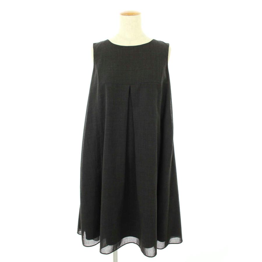 フォクシーニューヨーク ワンピース ダブルタックドレス ノースリーブ  