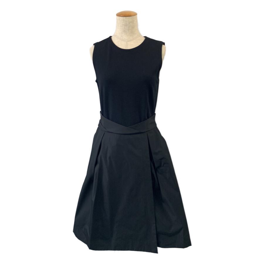 FOXEY NEW YORK ブラック フィットアンドフレアワンピース 40  