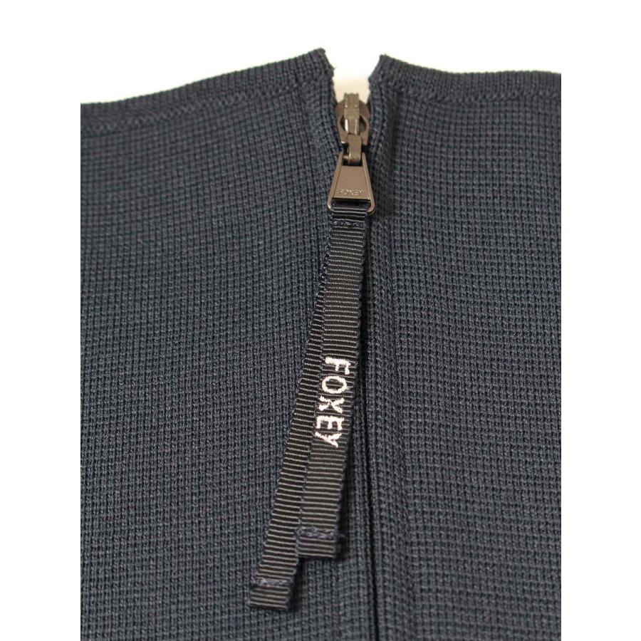 FOXEY　40　ニット　ノースリーブ 美品☆FOXEY/フォクシーニット セーターKnit ボーダー ノースリーブ40