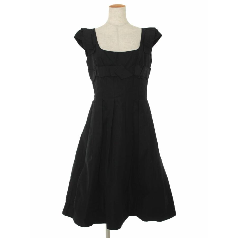 贅沢屋の ワンピース フォクシーブティック 40 ノースリーブ シルクグログラン ワンピース チュニック