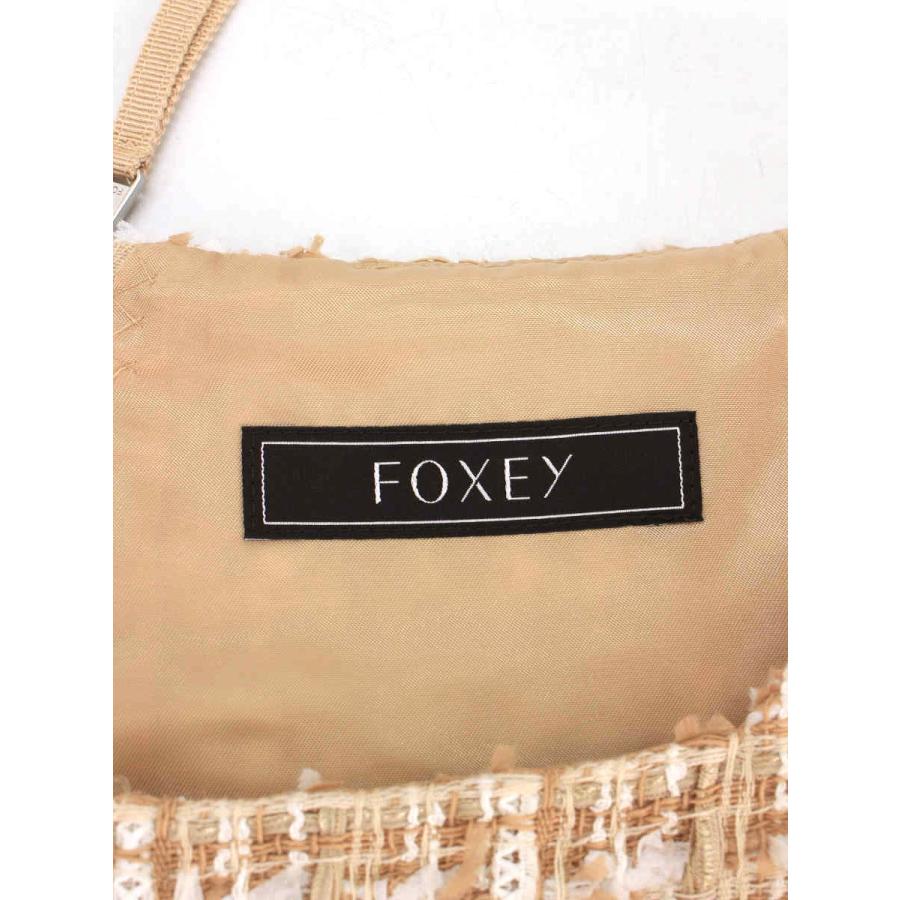 【FOXEY】　美品✨　フォクシー　ノースリーブ ツイードワンピース 38 M FOXEY BOUTIQUE フォクシーブティック ワンピース 39991 Dress BLEND