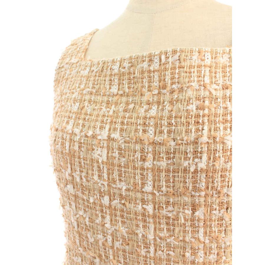 【FOXEY】　美品✨　フォクシー　ノースリーブ ツイードワンピース 38 M foxey ブティック ツイードワンピース 38 フォクシー rene｜Yahoo