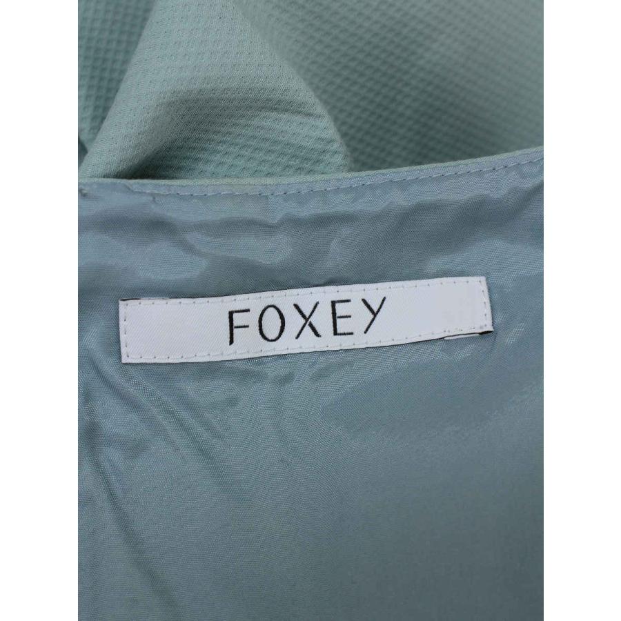 美品★FOXEY/フォクシー ＣＯＬＬＥＣＴＩＯＮ織柄ノースリーブワンピース40 フォクシーニューヨーク FOXEY NEW YORK 25416 ノースリーブワンピース