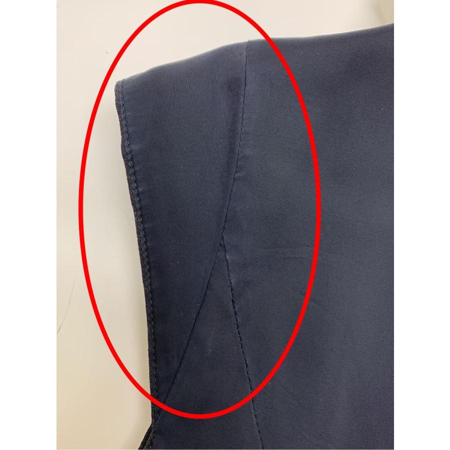 美品　フォクシーブティック ワンピース 切替 ニット リネン ノースリーブ 美品 フォクシーブティック ワンピース 切替 ニット リネン