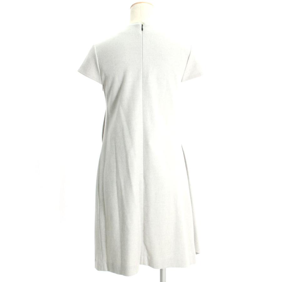 ヨーコチャン ワンピース アシンメトリー ウール 半袖 36  