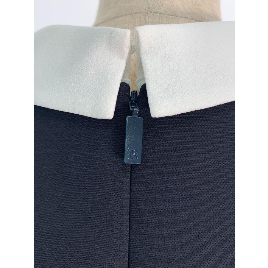 Rene ルネ　バイカラー　大人気襟つきワンピース 約58000円税込 Rene ルネ ワンピース 襟付き バイカラー ノースリーブ 38