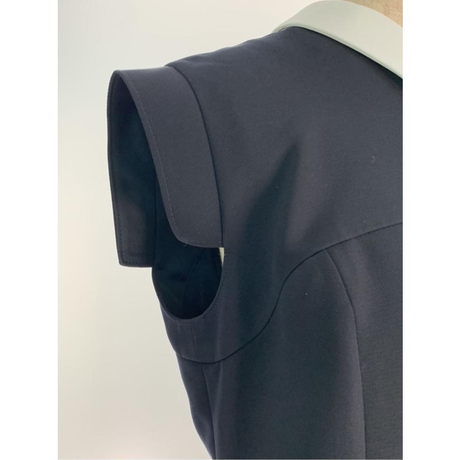 Rene ルネ　バイカラー　大人気襟つきワンピース 約58000円税込 Rene ルネ ワンピース 襟付き バイカラー ノースリーブ 38