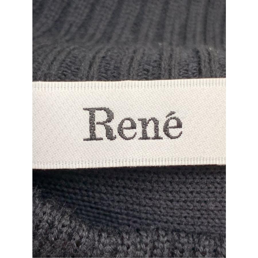 Rene（ルネ） ワンピース ニット ハイネック 刺繍 長袖 34 : ブランド