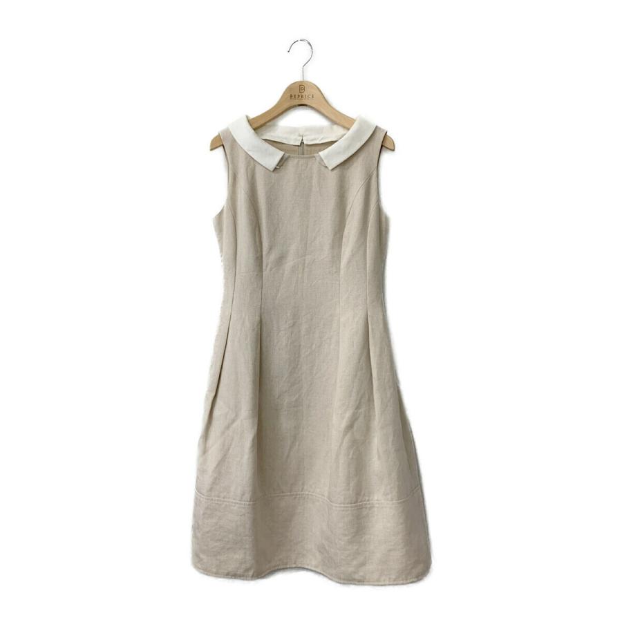 ルネ ワンピース Cocoon Dress 襟付 リネン ノースリーブ 34  