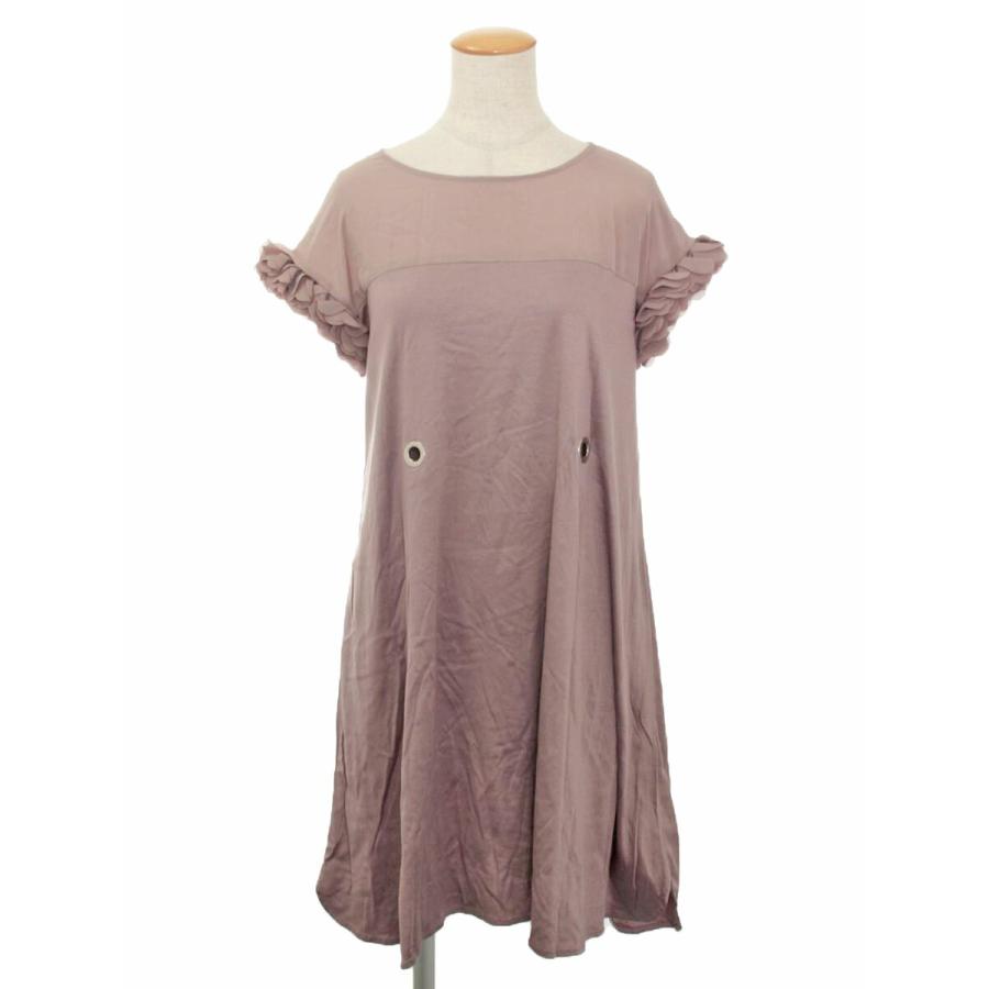 TO BE CHIC トゥービーシック チュニック 袖フリル 半袖 : ブランド  