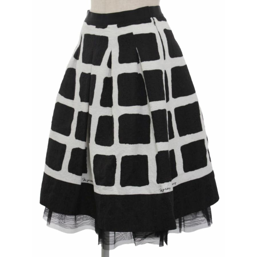 M'S GRACY（エムズグレイシー） スカート Monotone Check Skirt