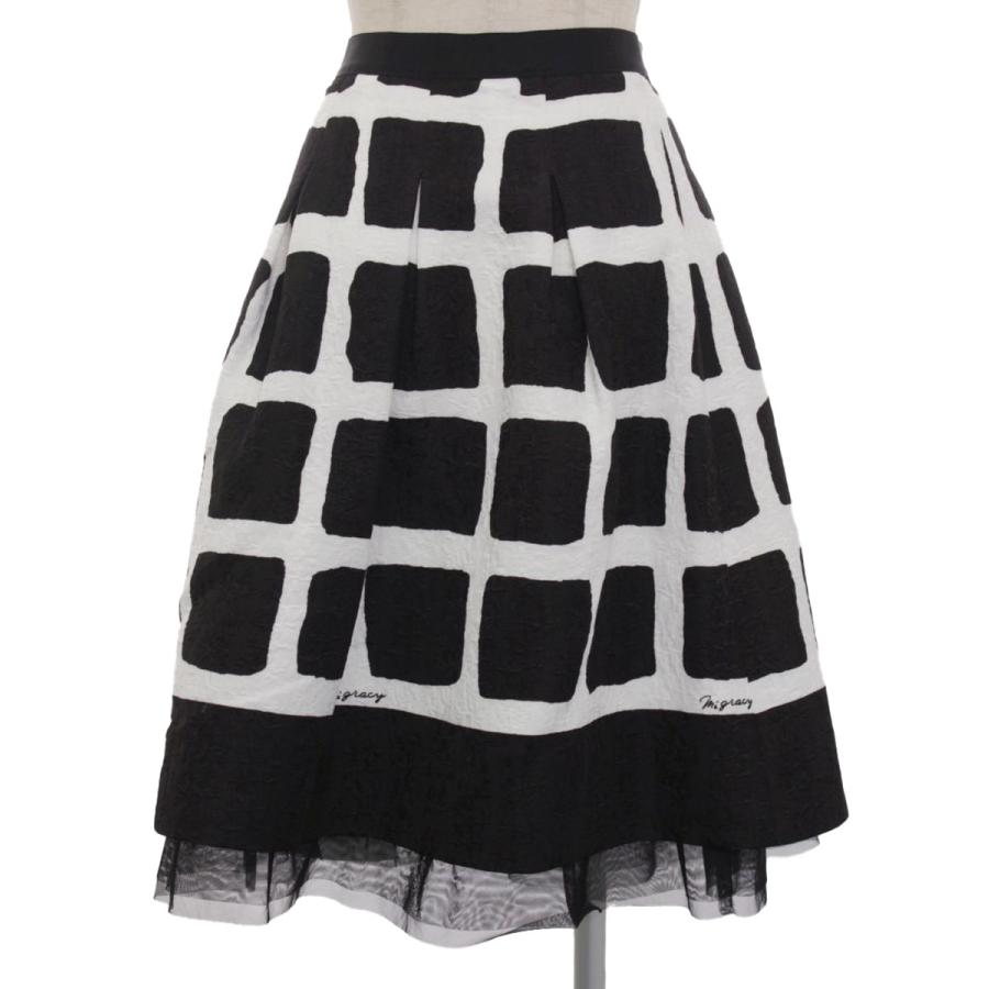 M'S GRACY（エムズグレイシー） スカート Monotone Check Skirt