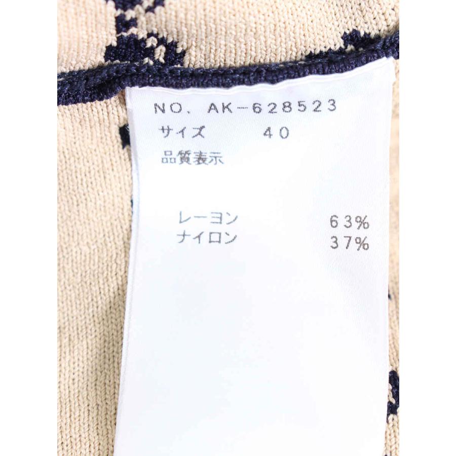 M'S GRACY（エムズグレイシー） スカート ニット リボンモチーフ 総柄