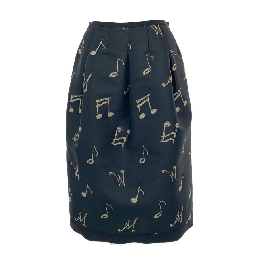 エムズグレイシー スカート38音符柄 エムズグレイシー38音符柄ブラック