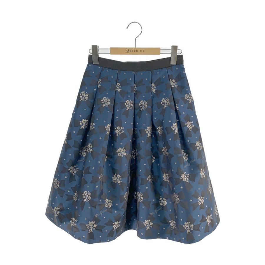 エムズグレイシー スカート リボン フラワーモチーフ 花柄 36  