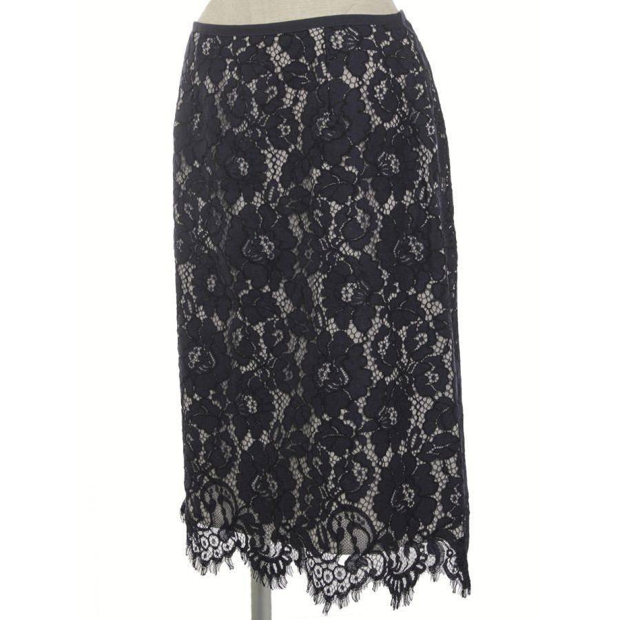 トゥービーシック　大きいサイズ　フラワーレーススカート TO BE CHIC（トゥー ビー シック） スカート ツートンラッセルレース